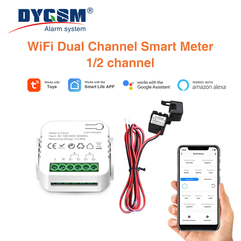 Energy Meter Bidirectional - Tuya الذكية واي فاي مقياس الطاقة