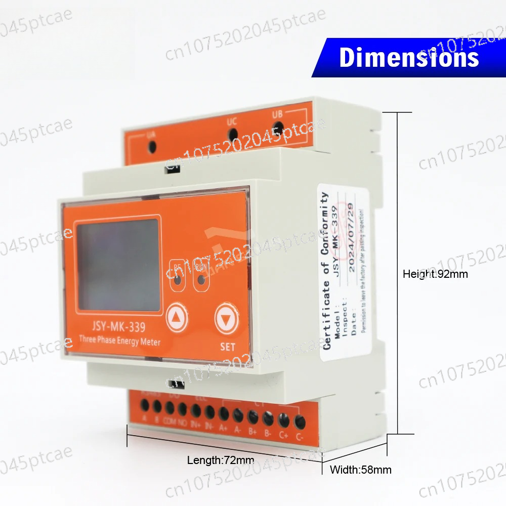 Energy Meter Bidirectional - وحدة تحليل التيار والجهد لمراقبة الطاقة