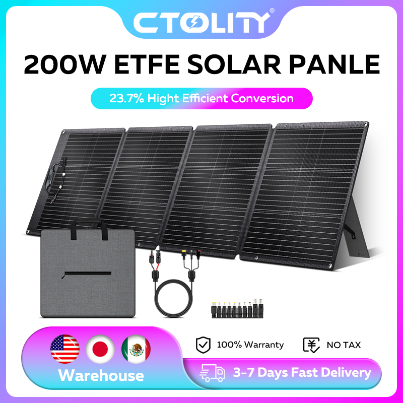 Folding Solar Panel - CTOLITY ETFE 200 واط الألواح الشمسية