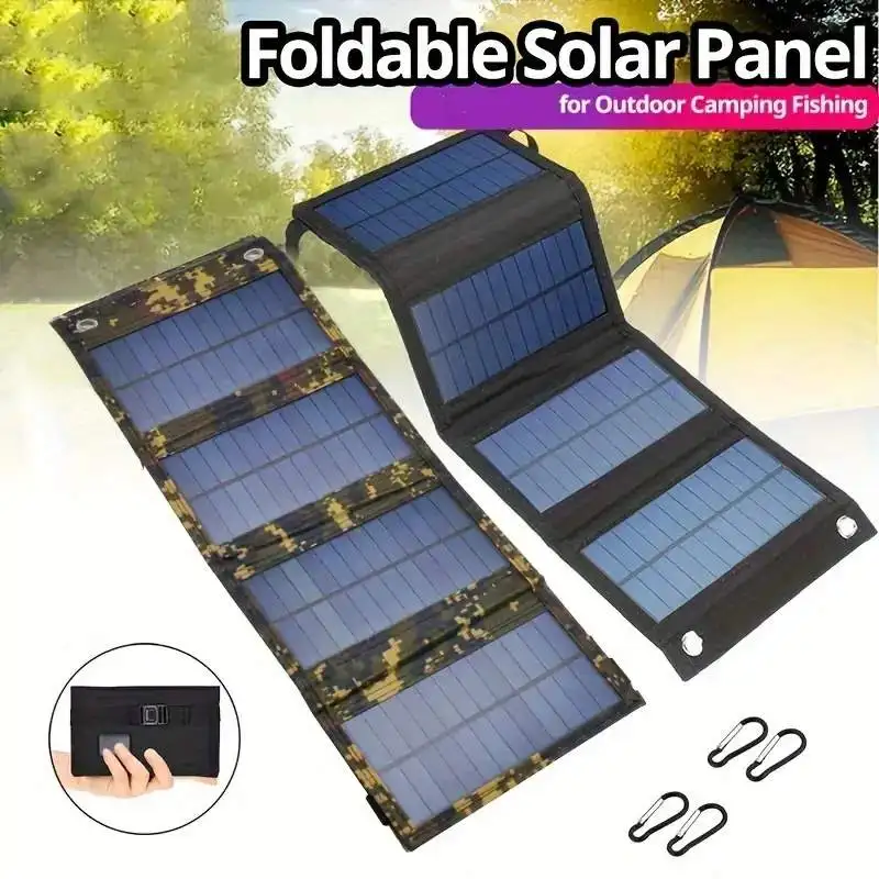 المحمولة USB لوحة طاقة شمسية ق - مراجعة Folding Solar Panel وسعره