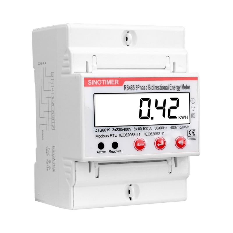 3 المرحلة ثنائي الاتجاه مقياس  - مراجعة Energy Meter Bidirectional وسعره