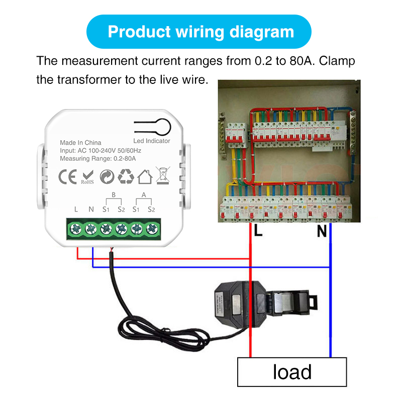 Tuya الذكية واي فاي مقياس الطا - مراجعة Energy Meter Bidirectional وسعره