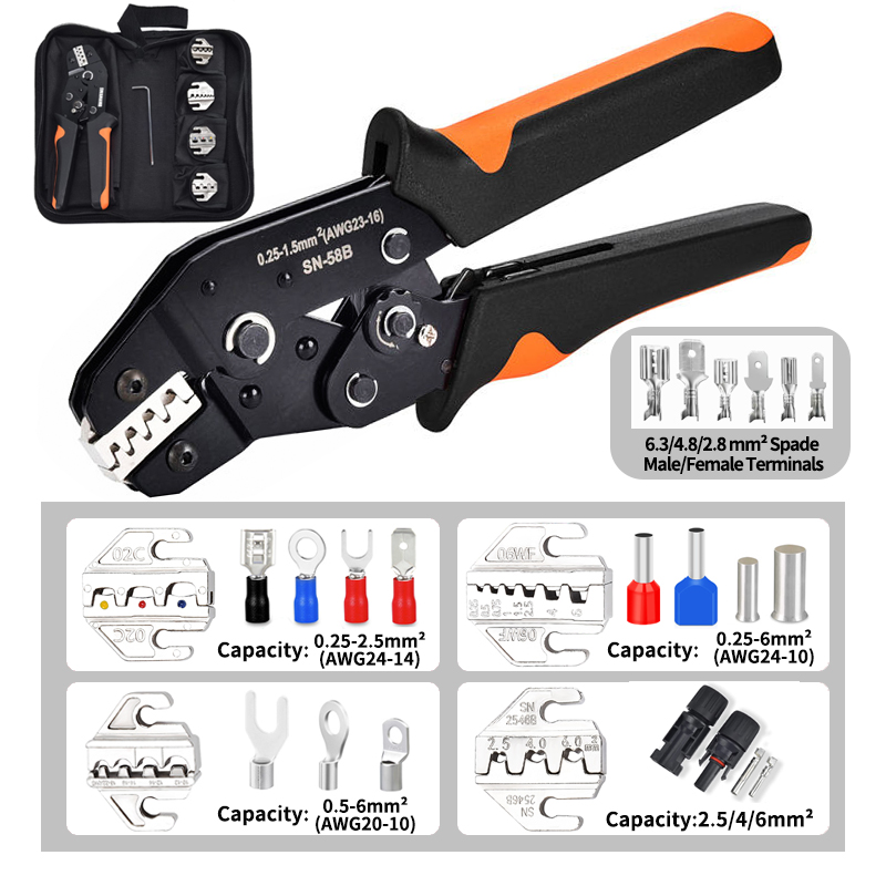 SN-58B مجموعة كماشة العقص استب - مراجعة Renewable Energy Kit وسعره