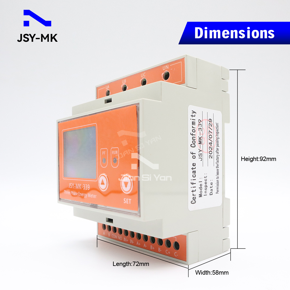 JSY-MK-339 RS485 قياس ثنائي ال - مراجعة Energy Meter Bidirectional وسعره
