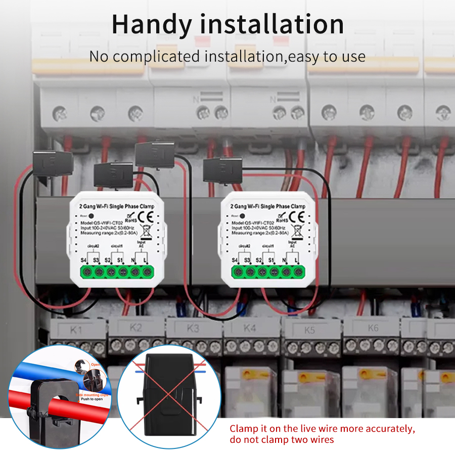 Tuya الذكية واي فاي الطاقة الش - مراجعة Energy Meter Bidirectional وسعره