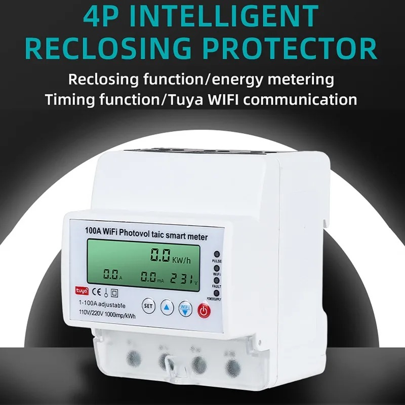 عداد طاقة شمسية ذكي واي فاي 4P - مراجعة Energy Meter Bidirectional وسعره