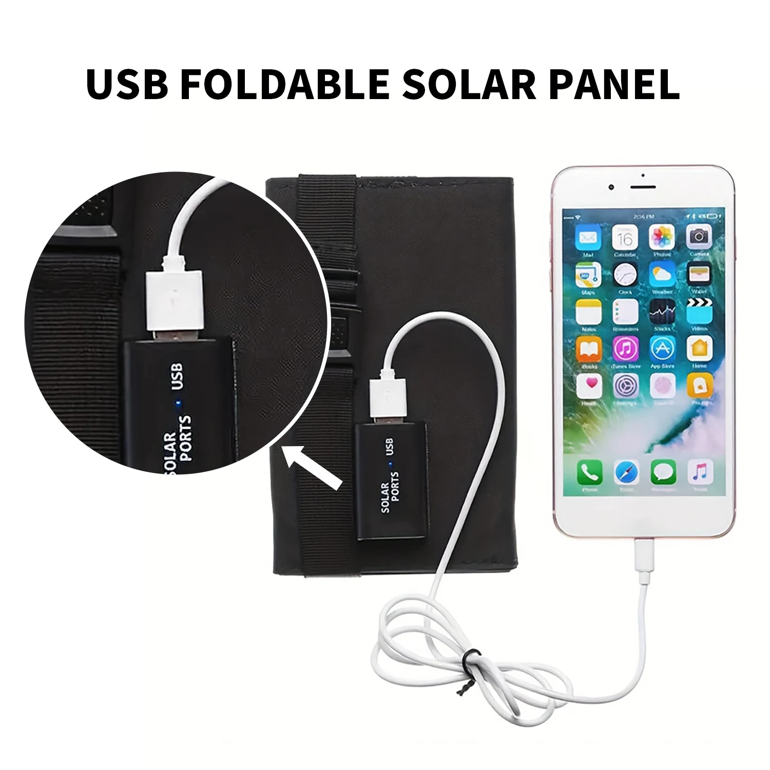 لوح شمسي قابل للطي 20 واط 50 و - مراجعة Folding Solar Panel وسعره