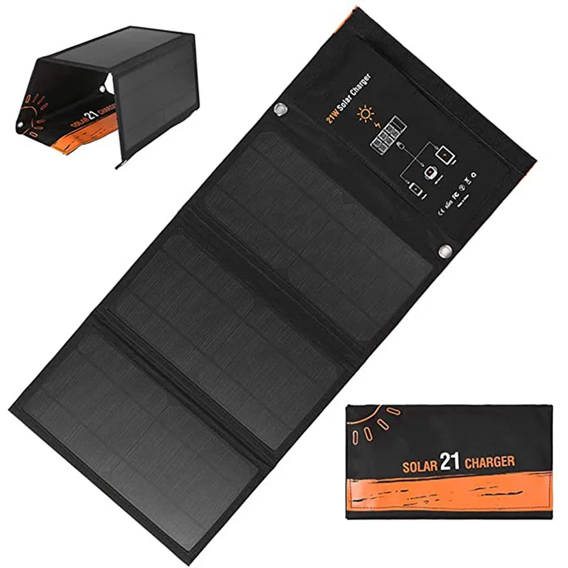 21 واط لوحة طاقة شمسية قابلة ل - مراجعة Folding Solar Panel وسعره