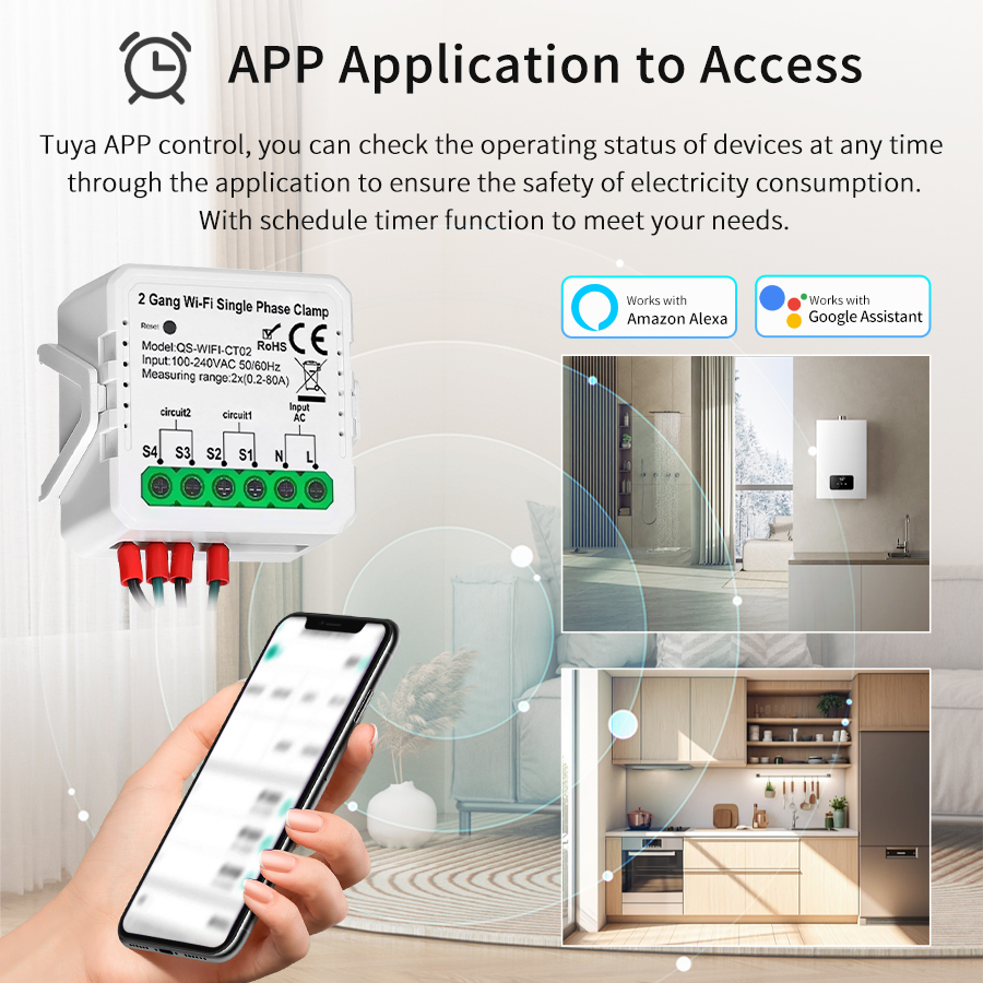 Tuya Wifi مقياس الطاقة الذكي 8 - مراجعة Energy Meter Bidirectional وسعره