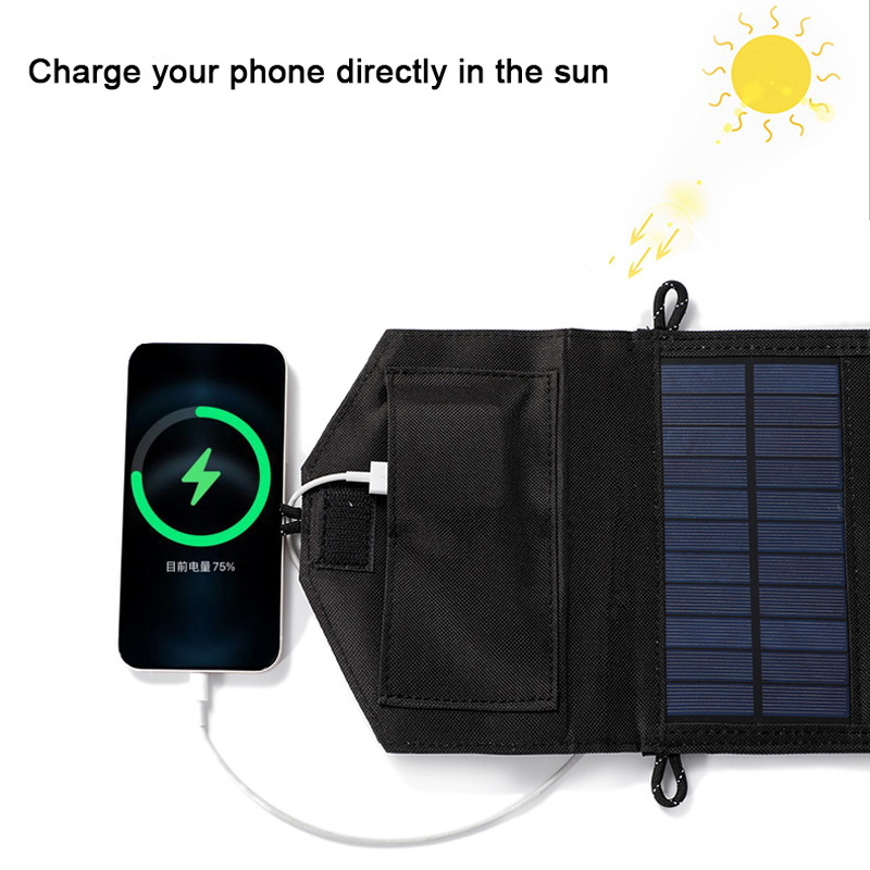 شاحن شمسي محمول قابل للطي بقوة - مراجعة Folding Solar Panel وسعره